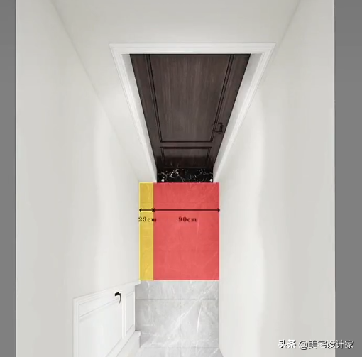 入戶過道太窄，放鞋櫃就堵大門，應該這樣解決