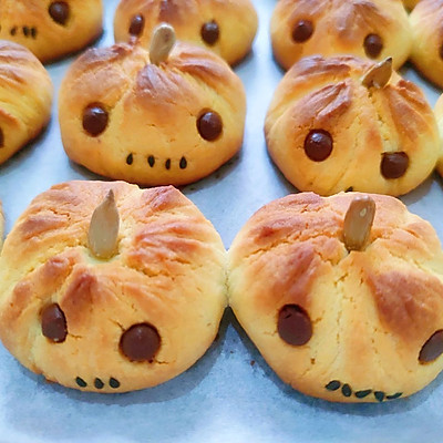 萬聖節的南瓜～免打發曲奇餅乾