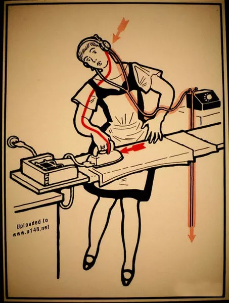 87年前的德國電力安全圖冊:極易發生觸電的30個瞬間 87年前的德國電力安全圖冊:極易發生觸電的30個瞬間