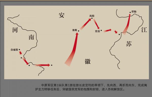 皮旅突出重圍與上級失聯，無奈越級請示延安，僅得兩字回覆：快走