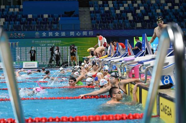 打卡陝西奧體中心遊泳館