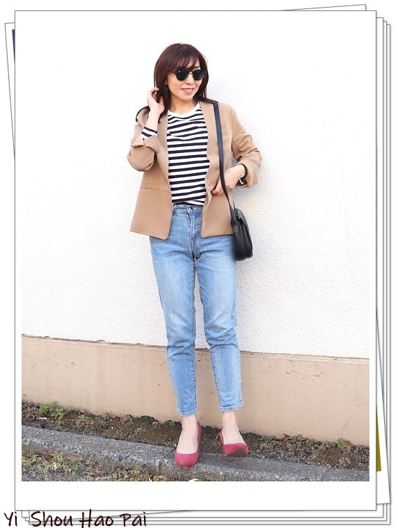 中秋季節穿米色西裝！對於30-40歲的女人來說氣質會很好