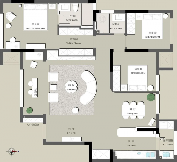 案例分享 | 140㎡中西混搭:融合東方風韻與西方優雅 案例分享 | 140㎡中西混搭:融合東方風韻與西方優雅