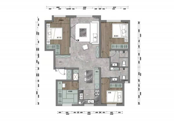 客廳隔出一間臥室，如何保持通透感？