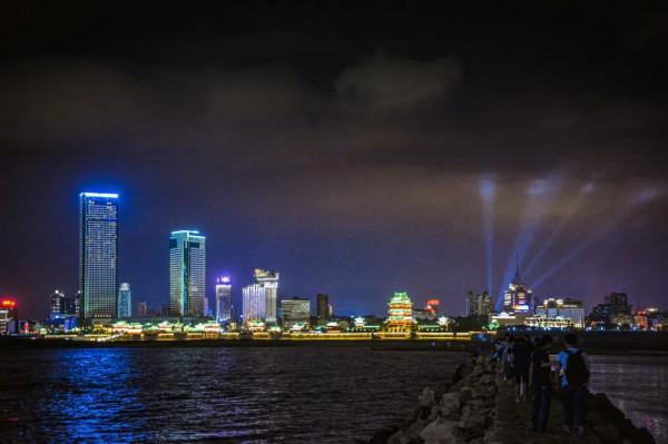 傍晚的贛州古浮橋，是我今年看過最美的畫面