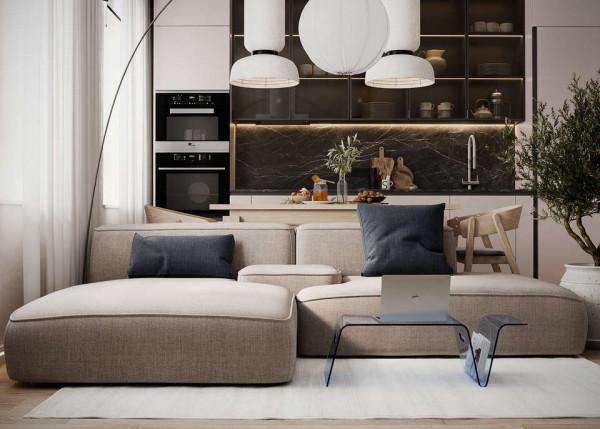 現代風小空間設計，簡約而明亮