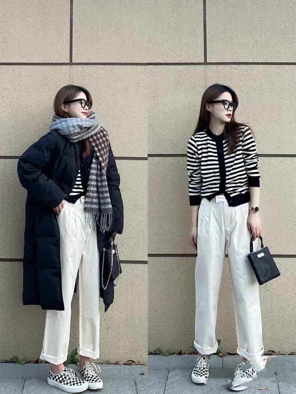 羽絨服別配打底褲，太俗，建議搭配這“三種”褲裝，時髦還顯高