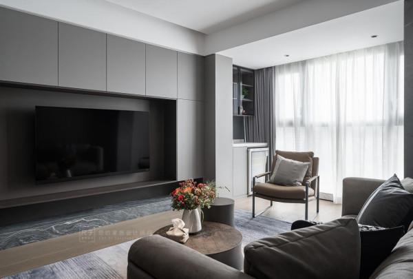 客餐廳8米超長儲物櫃,123㎡的家收納力逆天 客餐廳8米超長儲物櫃,123㎡的家收納力逆天