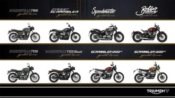 凱旋2022款Bonneville系列8款車型推出金線版，不限量但限時