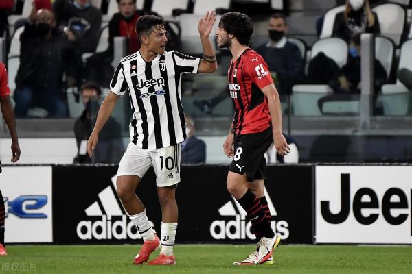 AC米蘭客場1:1尤文圖斯！米蘭雙雄並列榜首，尤文4輪2分