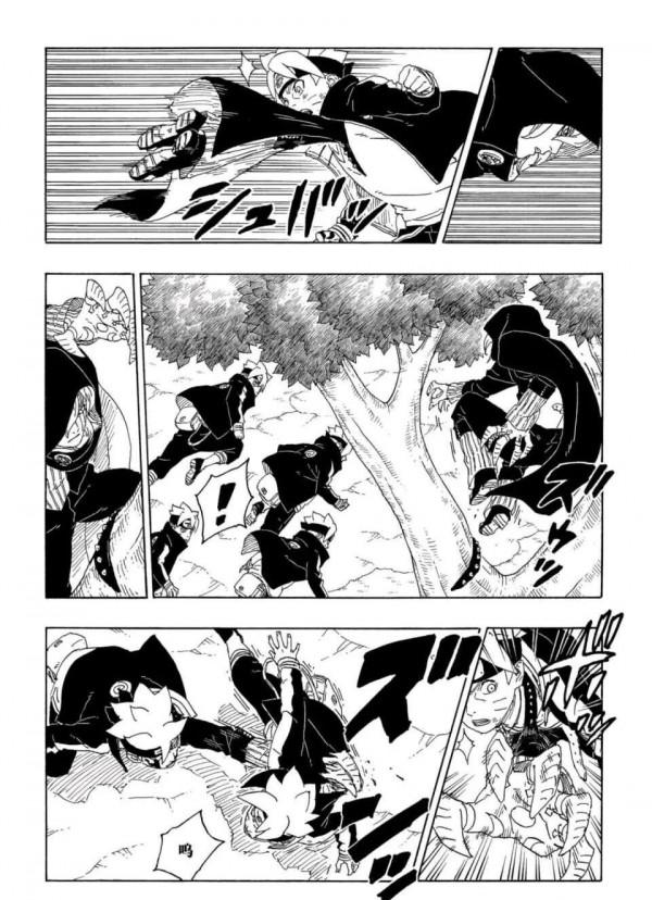 博人傳64話漢化，與考德的打鬥中的博人突然身體發生變異