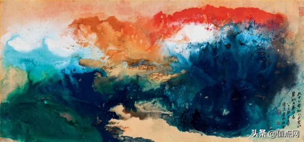 張大千極罕見「朱橙潑彩」染寫秋色 美術館級鉅作驚豔亮相中國嘉德 張大千極罕見「朱橙潑彩」染寫秋色 美術館級鉅作驚豔亮相中國嘉德