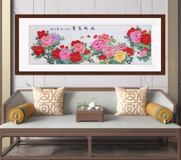 客廳掛什麼畫吉祥？各色牡丹花美不勝收醉人間，吉祥幸福全家人