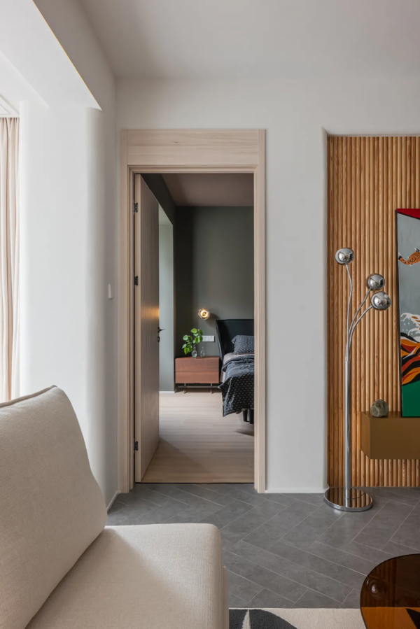 89㎡兩居室 圍合式客廳 次臥玻璃牆 打造出舒適度和幸福感的家居氛圍