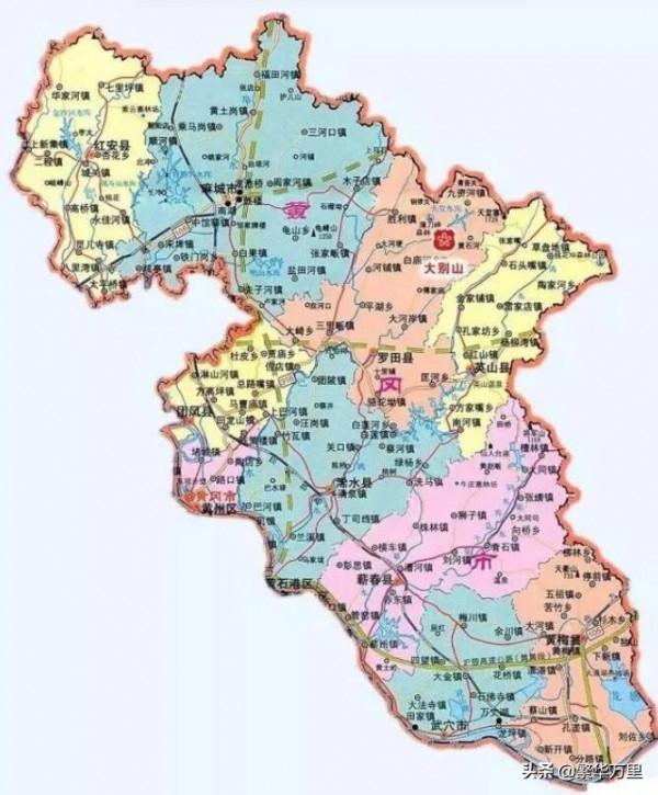 湖北省的區劃調整，12個地級市之一，黃岡市為何有10個區縣？