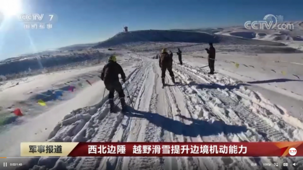 馳騁雪場！邊防部隊開展越野滑雪訓練