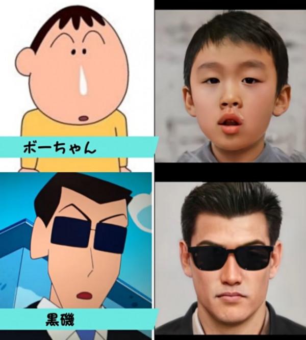 蠟筆小新真人設計,我覺得四郎還原度最高,阿呆的鼻涕很牽強 蠟筆小新真人設計,我覺得四郎還原度最高,阿呆的鼻涕很牽強