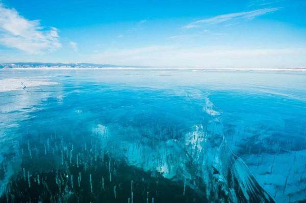貝加爾湖藍冰絕美風景