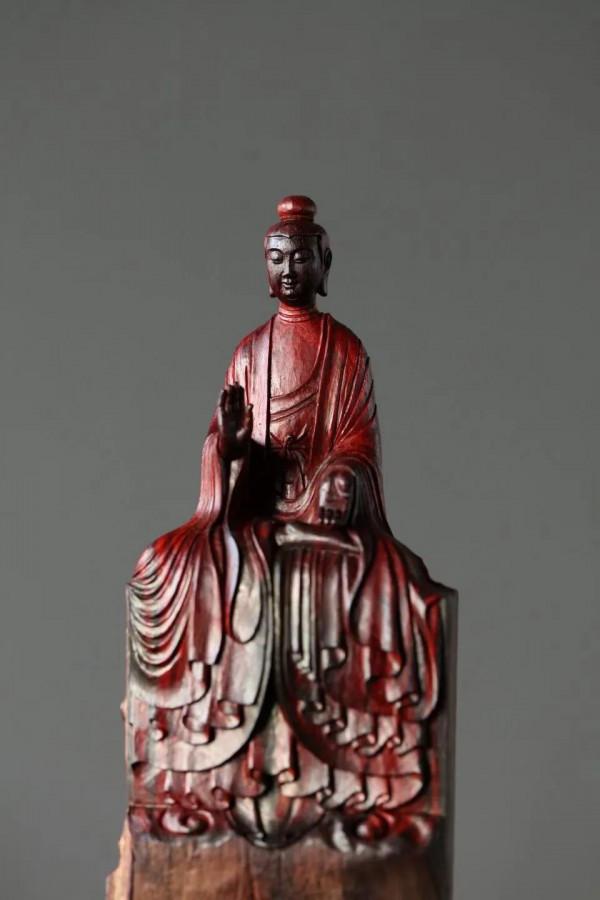 清供：小葉紫檀 | 北魏佛