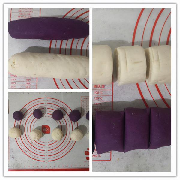 兩碗麵粉，一根紫薯，5克酵母粉，揉一揉，剪一剪，妙手生“花”