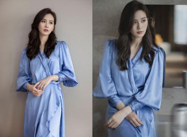 有一種優雅叫“劉詩詩”，穿緞面長裙簡約卻有氣質，名媛範十足