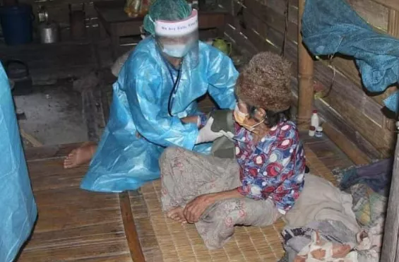 緬甸克欽邦偏遠山區，生病的民眾數量迅速上升，大多為老人和兒童