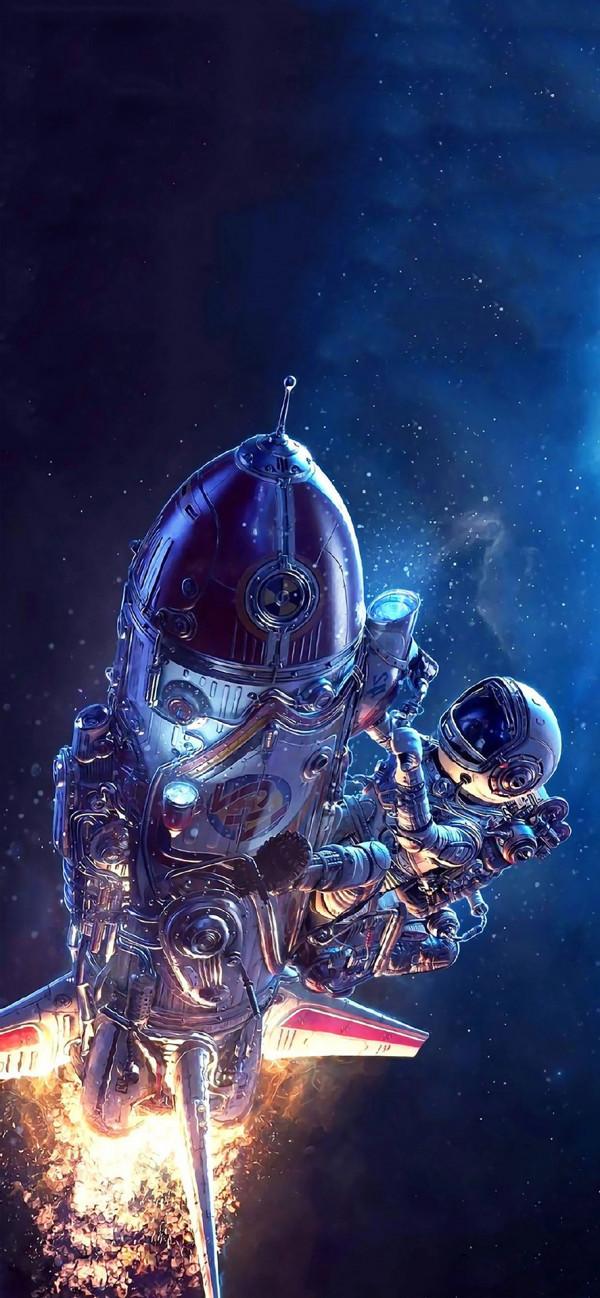 宇航員桌布｜總有一場相遇，帶著溫柔奔赴而來