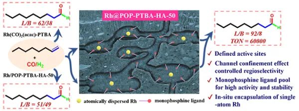 烯烴區域選擇性氫甲醯化反應研究取得進展