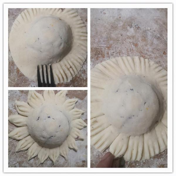 兩碗麵粉，一根紫薯，5克酵母粉，揉一揉，剪一剪，妙手生“花”