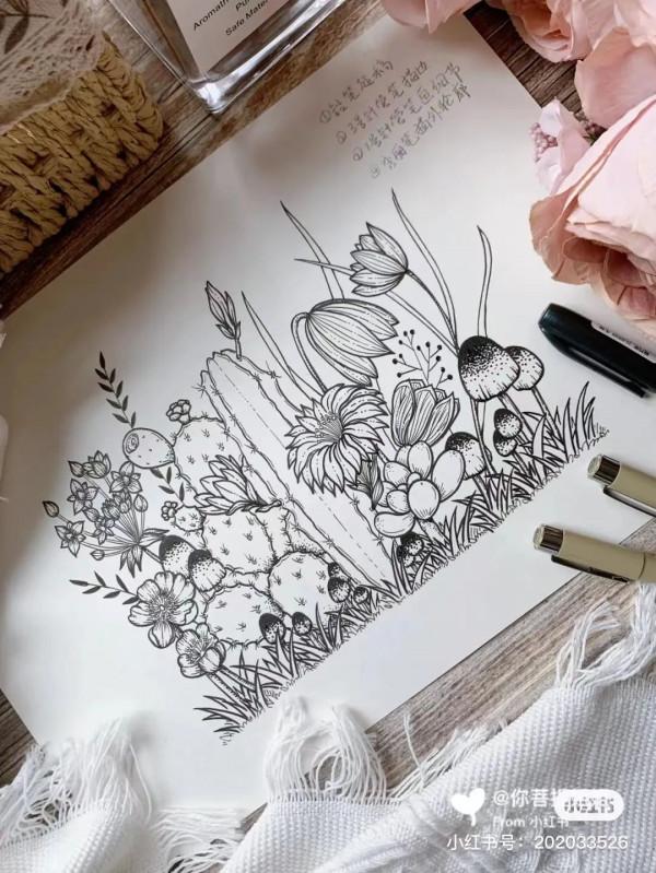 頂級創意線描,張張精緻走心,不收藏太可惜了 頂級創意線描,張張精緻走心,不收藏太可惜了