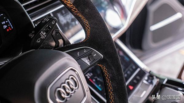 奧迪Q7改裝蘭博基尼加熱方向盤，這氣質完全符合