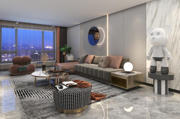 98㎡現代輕奢風，生活自然舒適，有格調