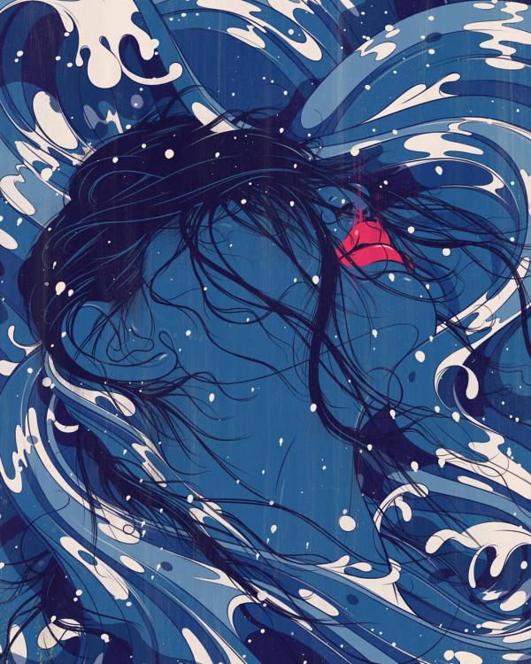 插畫丨強烈的色彩與動感衝擊力，復古又迷人，情節表現極為豐富