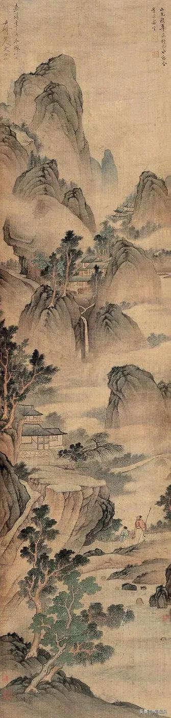 名家山水畫《積翠圖》欣賞 名家山水畫《積翠圖》欣賞