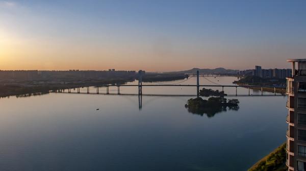 湘江風光帶全景俯瞰圖 湘江風光帶全景俯瞰圖