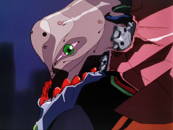 《新世紀福音戰士》第十二使徒夜天使，被初號機從內部突破的使徒