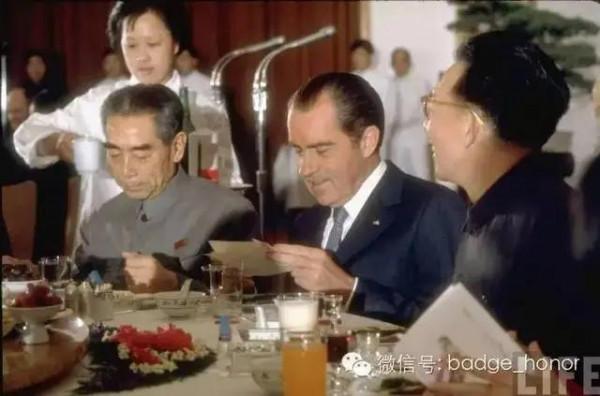 1972年尼克松訪華四場宴會選單及現場照片