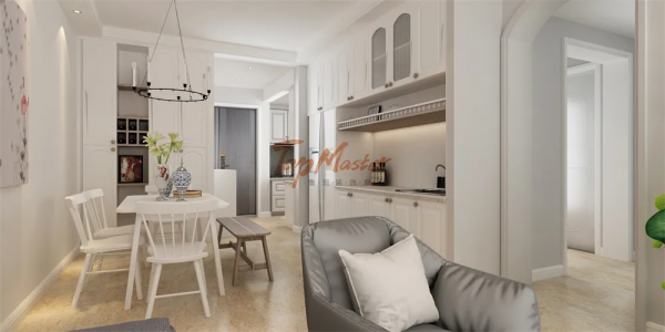 「魯班裝飾」吾悅廣場120㎡簡歐風格,簡約白淨 「魯班裝飾」吾悅廣場120㎡簡歐風格,簡約白淨