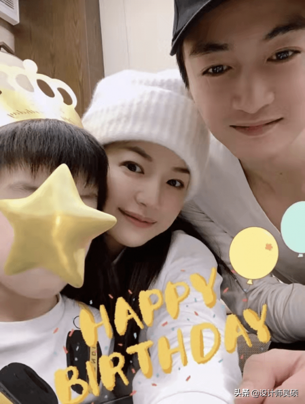 陳妍希曬全家福為兒子慶生 一家三口顏值太絕
