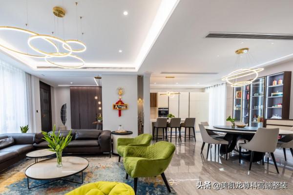 600㎡現代風別墅，跳躍的色彩點亮生活的絢麗