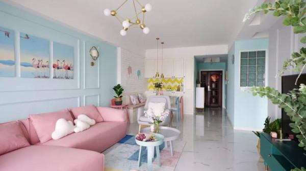 混搭風格搭配少女粉，多元化衝擊打造清新文藝小窩