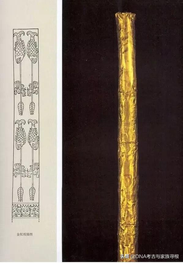 神秘的三星堆&quot;金杖&quot;及圖案含義