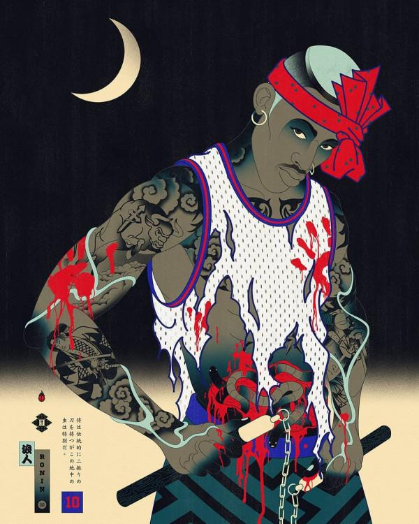 插畫丨強烈的色彩與動感衝擊力，復古又迷人，情節表現極為豐富