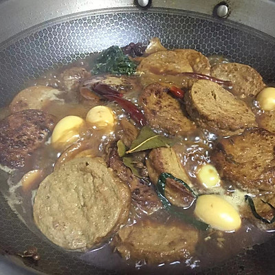 翻山越嶺只為這道鵪鶉蛋滷“素雞”