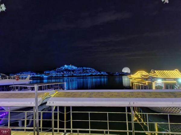 雁棲湖景區夜遊接近尾聲 雁棲湖景區夜遊接近尾聲