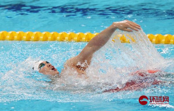 汪順獲得全運會男子400米混合泳冠軍