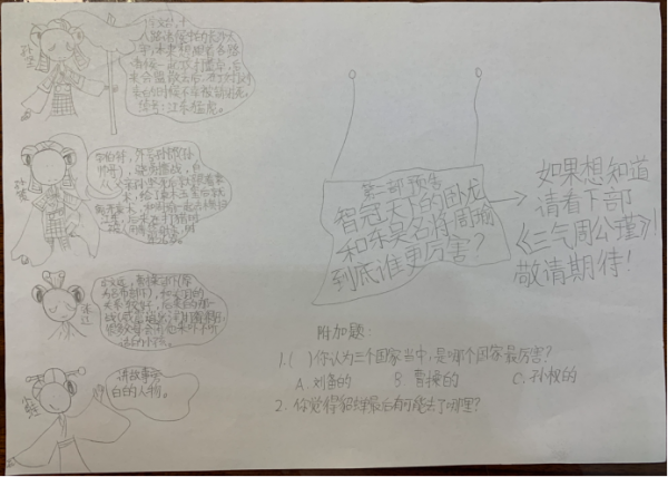 三國演義漫畫——九歲女孩龔佳玥創作 三國演義漫畫——九歲女孩龔佳玥創作