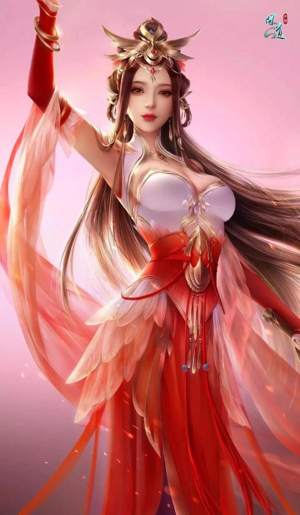 古裝精緻美人漫畫美圖