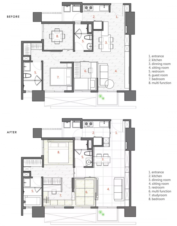 62㎡原木風兩室變三室，還有超多收納空間，三口人住得敞亮又自由