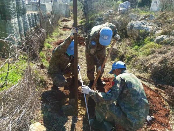 我第20批赴黎維和建築工兵分隊高標準為維和友軍構築多重安全屏障